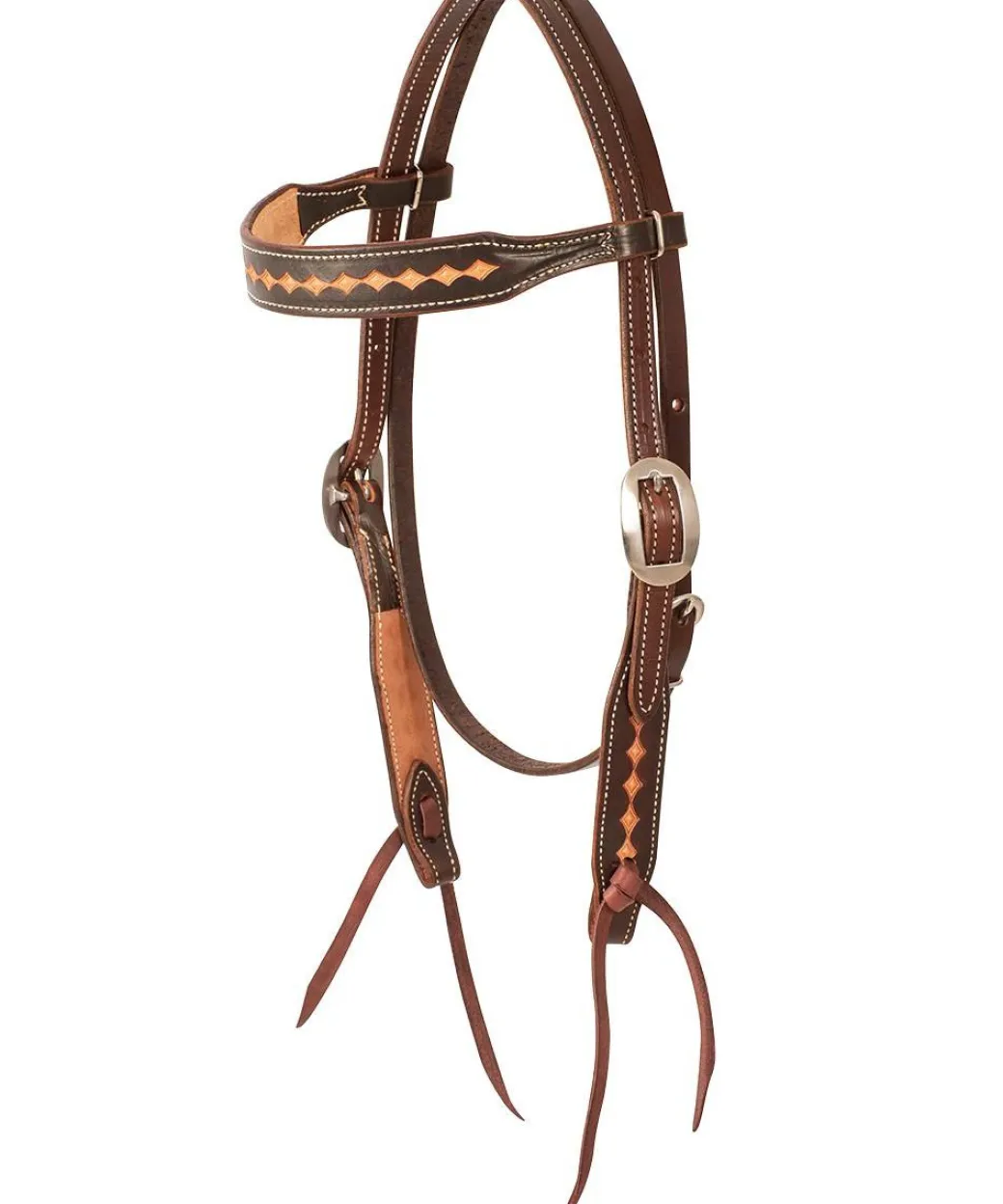 Martin Saddlery Dark Frame Diamond Brow Headstall