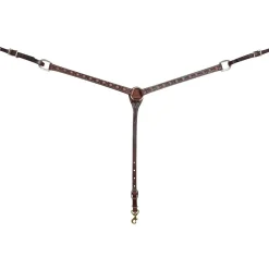 Martin Saddlery Rope Edge Dots Breast Collar