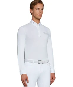 Men's Cavalleria Toscana Piqué Zip LS Polo