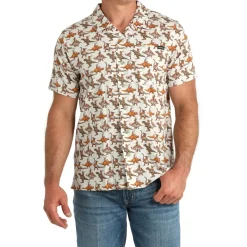 Men's Cinch Bronc-A-Saurus Camp Shirt
