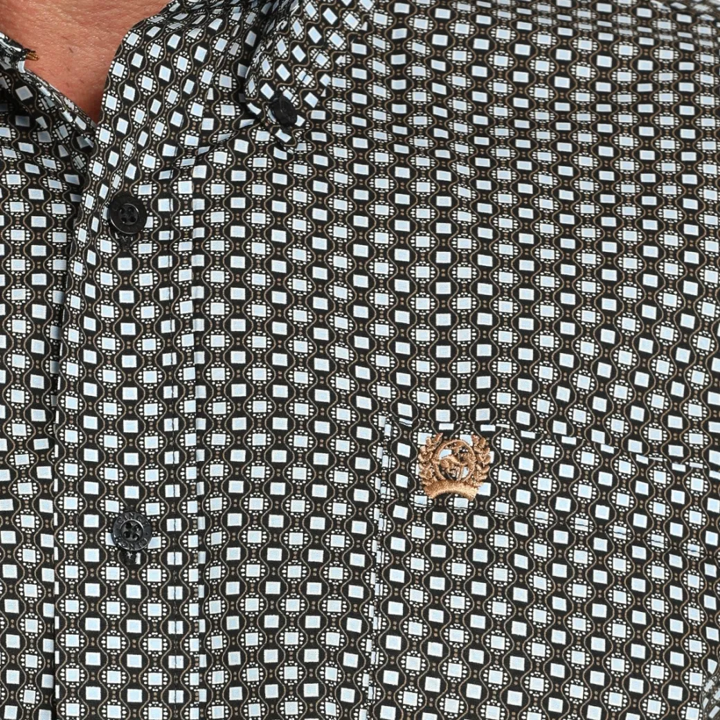 Men's Cinch Classic Fit Geo Print SS Shirt