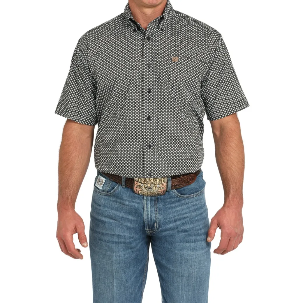 Men's Cinch Classic Fit Geo Print SS Shirt