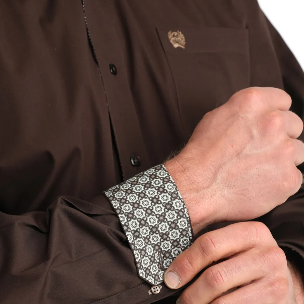 Men's Cinch Classic Stretch Brown Shirt