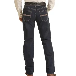 Men's Rock & Roll Denim Rope Stitch Jeans