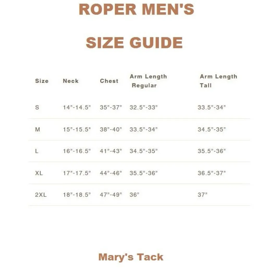 Men's Roper Quilted Canvas Western Vest