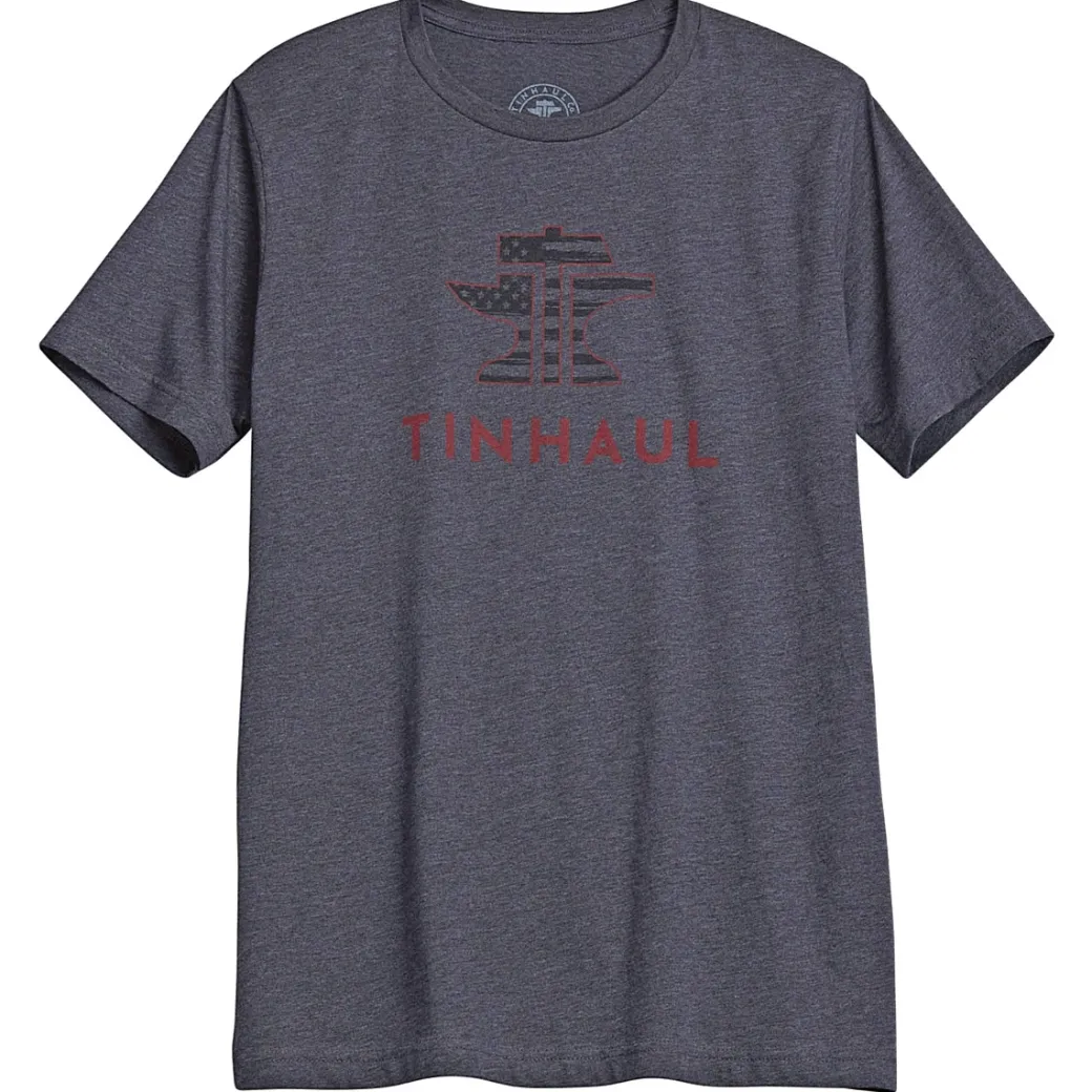 Men's Tin Haul Flag Logo Short Sleeve T-Shirt