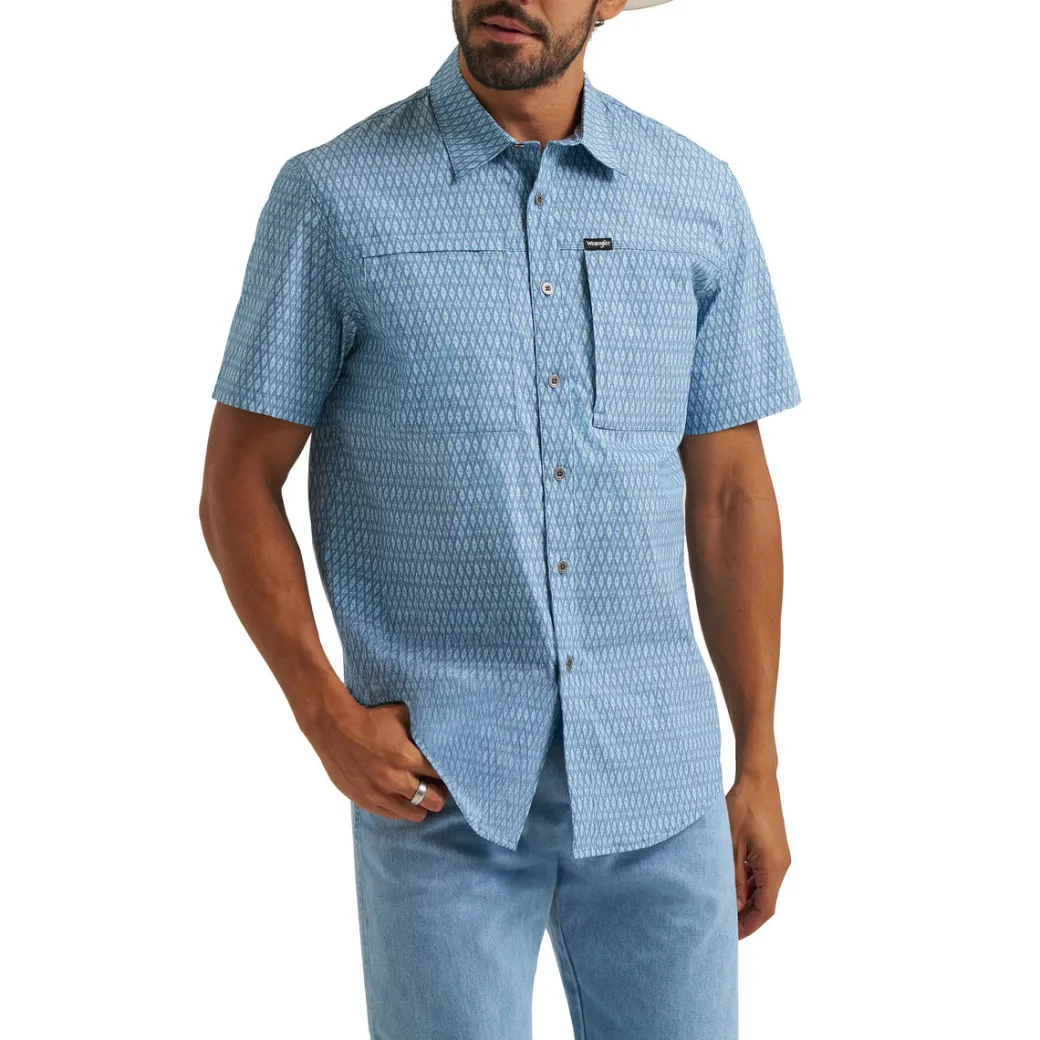 Men's Wrangler ATG Ombré Blue Hike Shirt