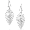 Montana Silversmiths Chiseled Arrowhead Earrings
