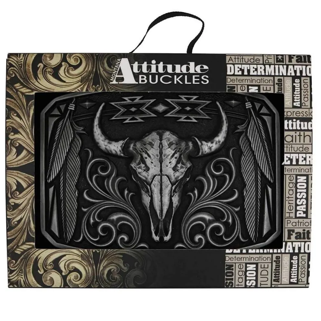 Montana Silversmiths Legend & Pride Buckle