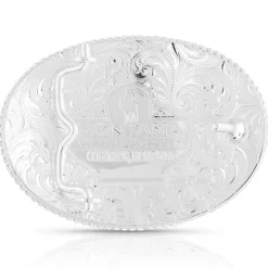 Montana Silversmiths Small 2-Tone Engraved Buckle