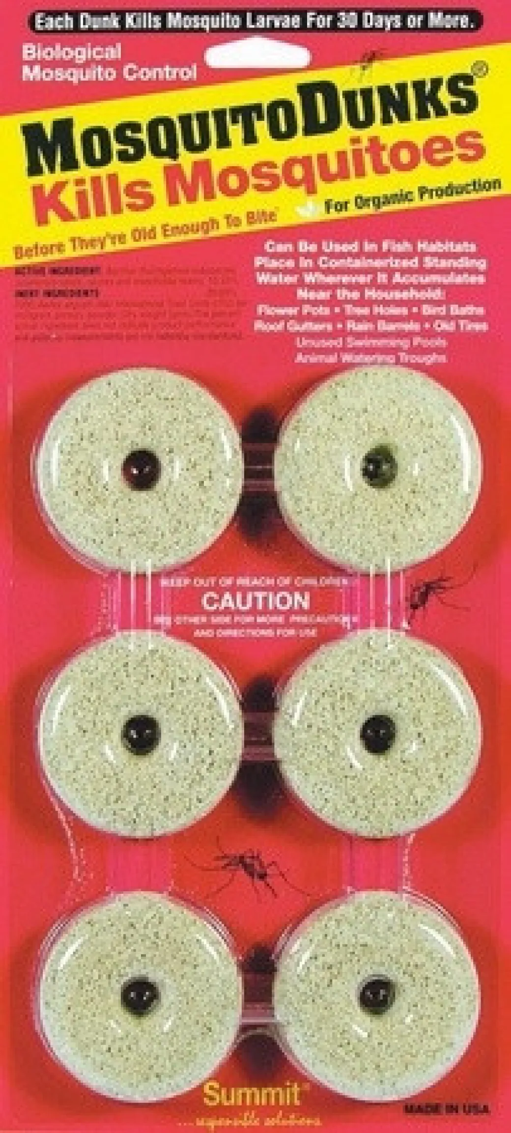 Non-Toxic Mosquito Dunks - 6 pk