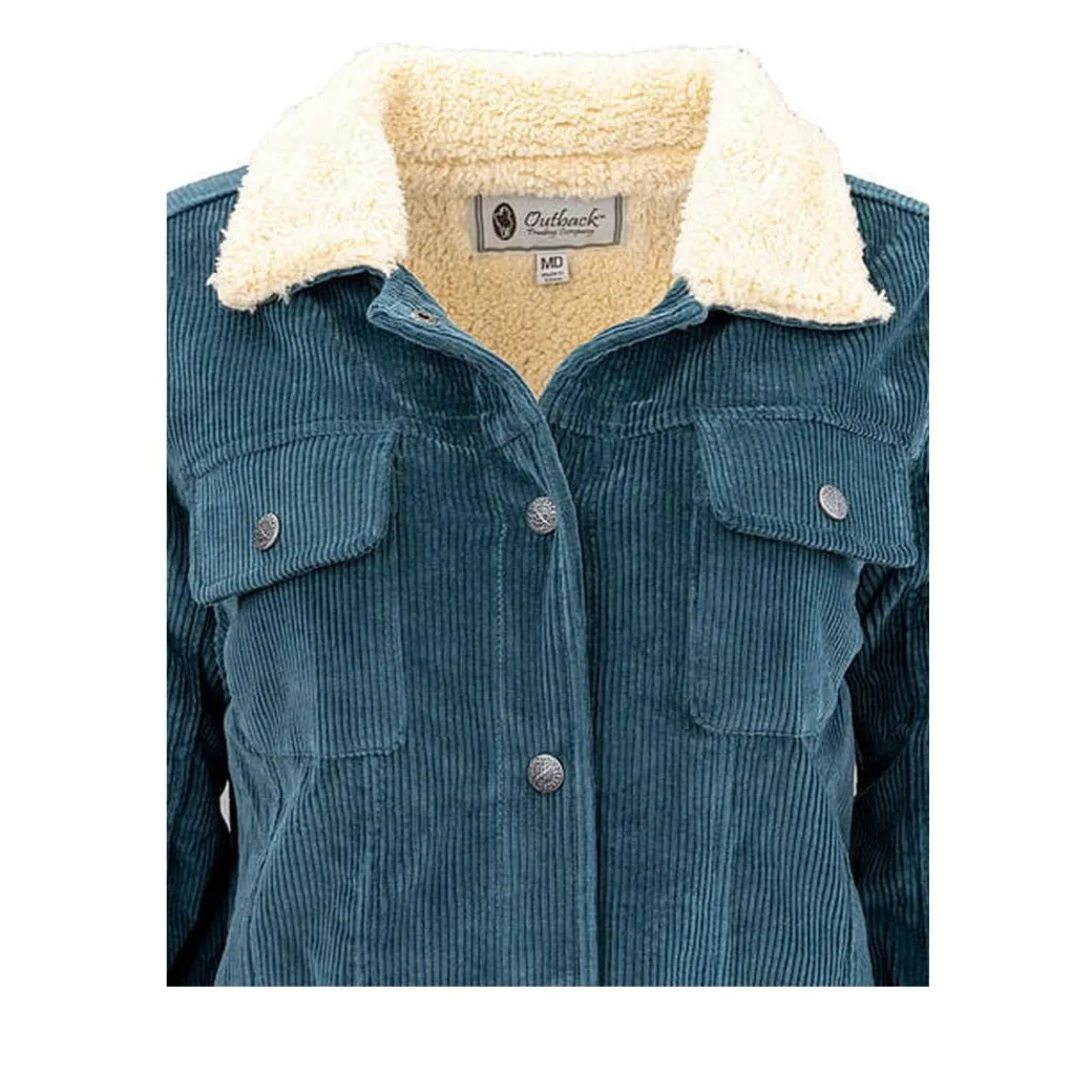 Outback Georgia Cord Jacket | Turquoise
