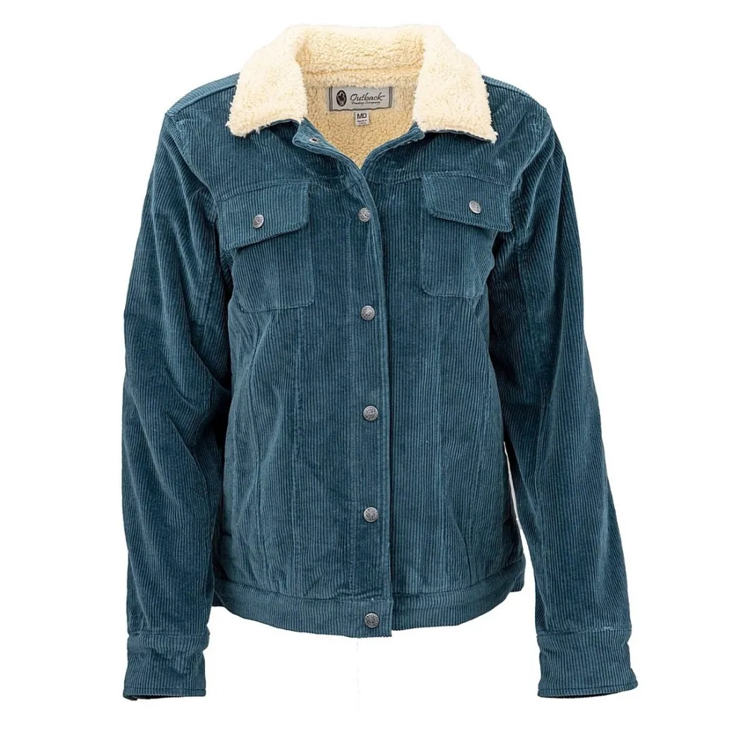 Outback Georgia Cord Jacket | Turquoise