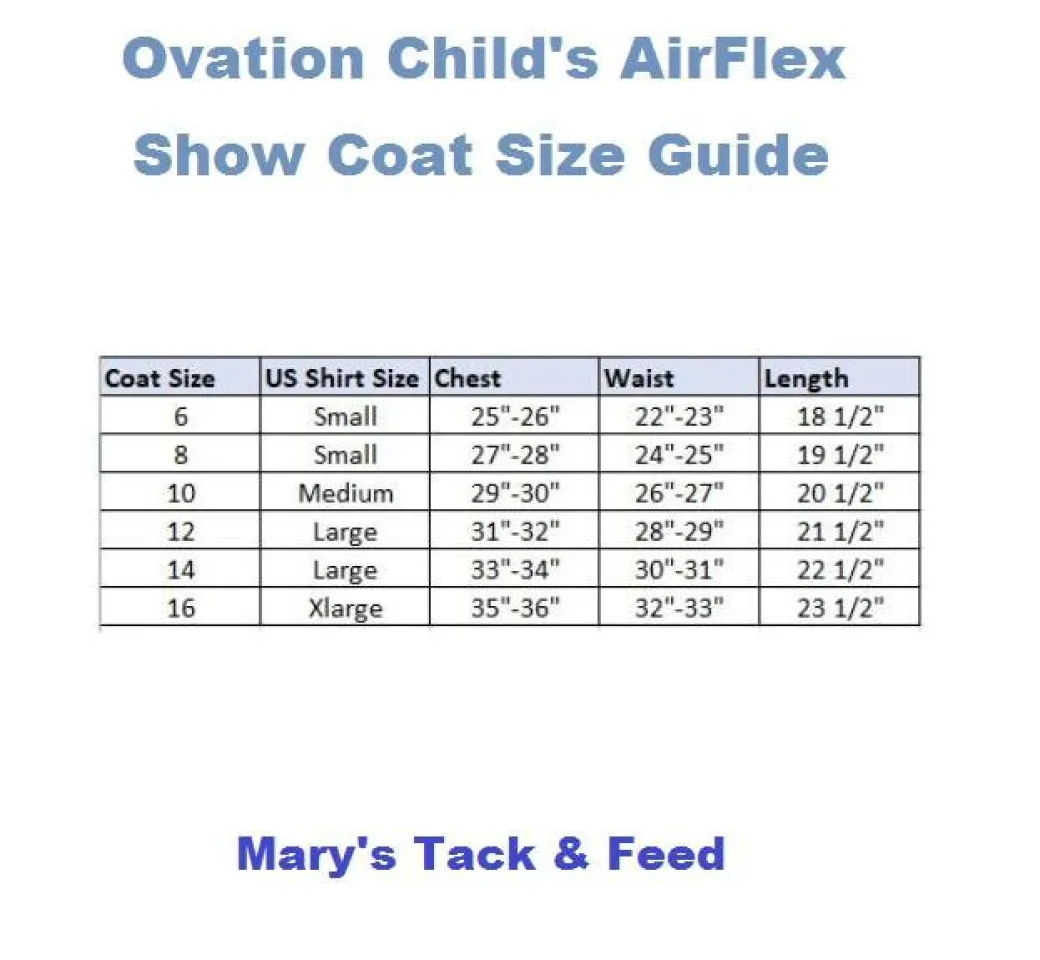 Ovation Child's AirFlex Show Coat
