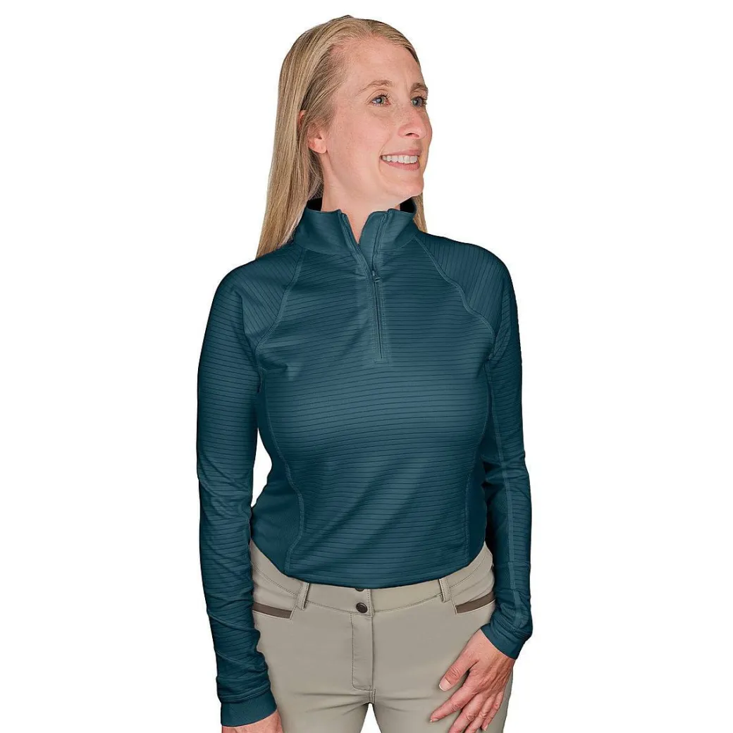 Ovation 1/4 Zip Textured LS Sun Shirt
