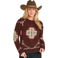 Panhandle Bouclé Aztec Sweater