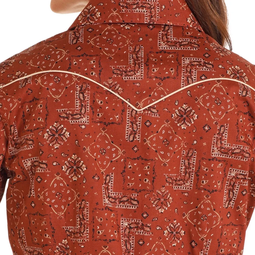 Panhandle RS Flex Bandana Print LS Shirt