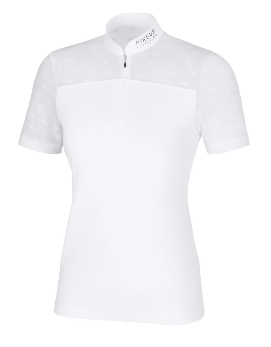 Pikeur Flocked Logo Short Sleeve Show Shirt