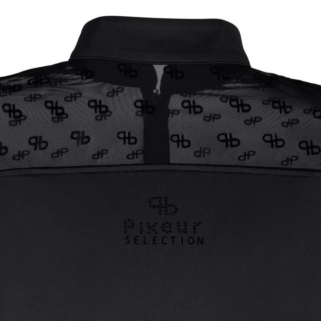 Pikeur Flocked Logo Short Sleeve Show Shirt