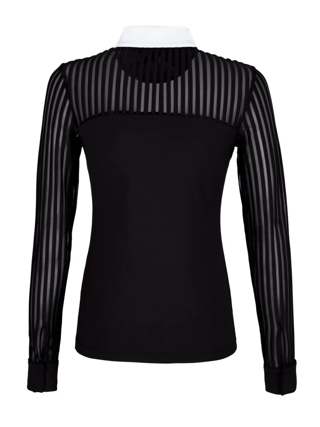 Pikeur Mesh Stripe Long Sleeve Show Shirt