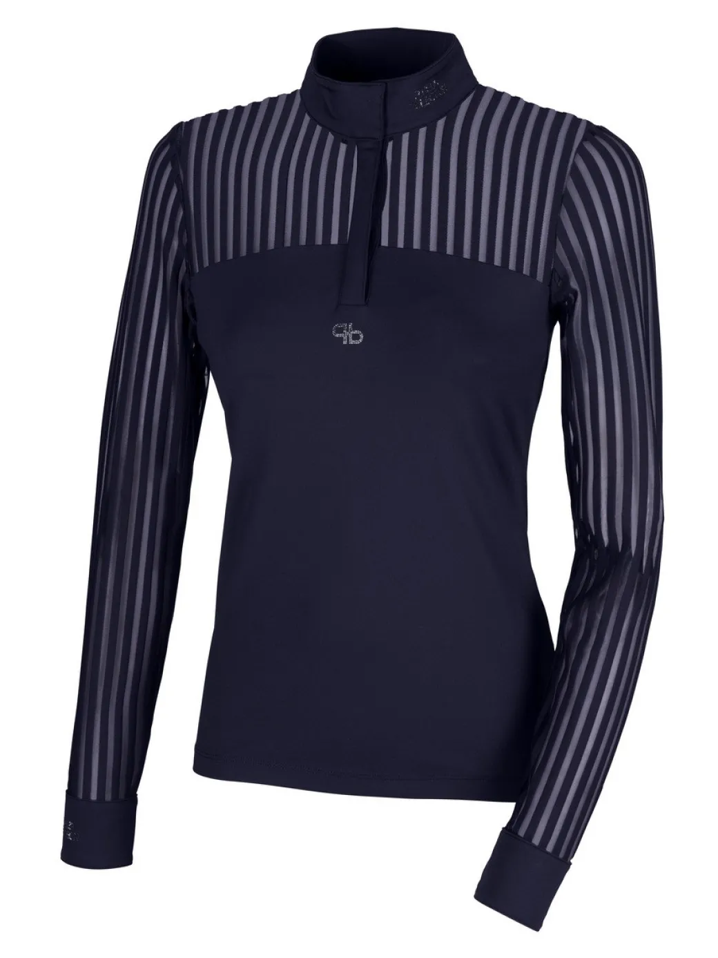 Pikeur Mesh Stripe Long Sleeve Show Shirt