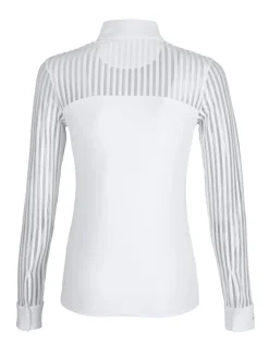 Pikeur Mesh Stripe Long Sleeve Show Shirt
