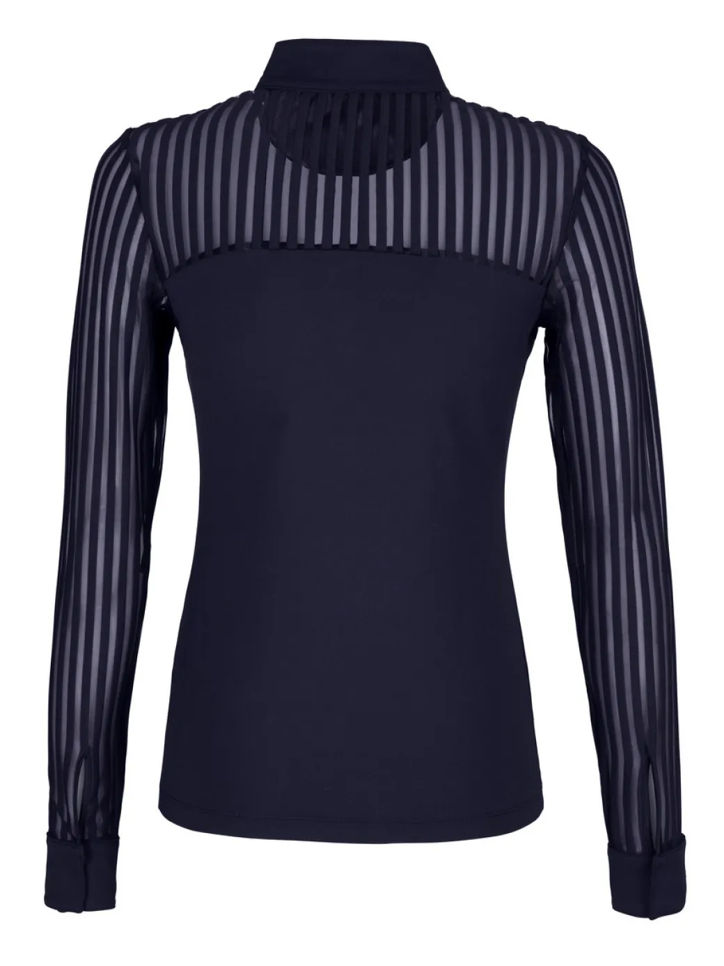 Pikeur Mesh Stripe Long Sleeve Show Shirt
