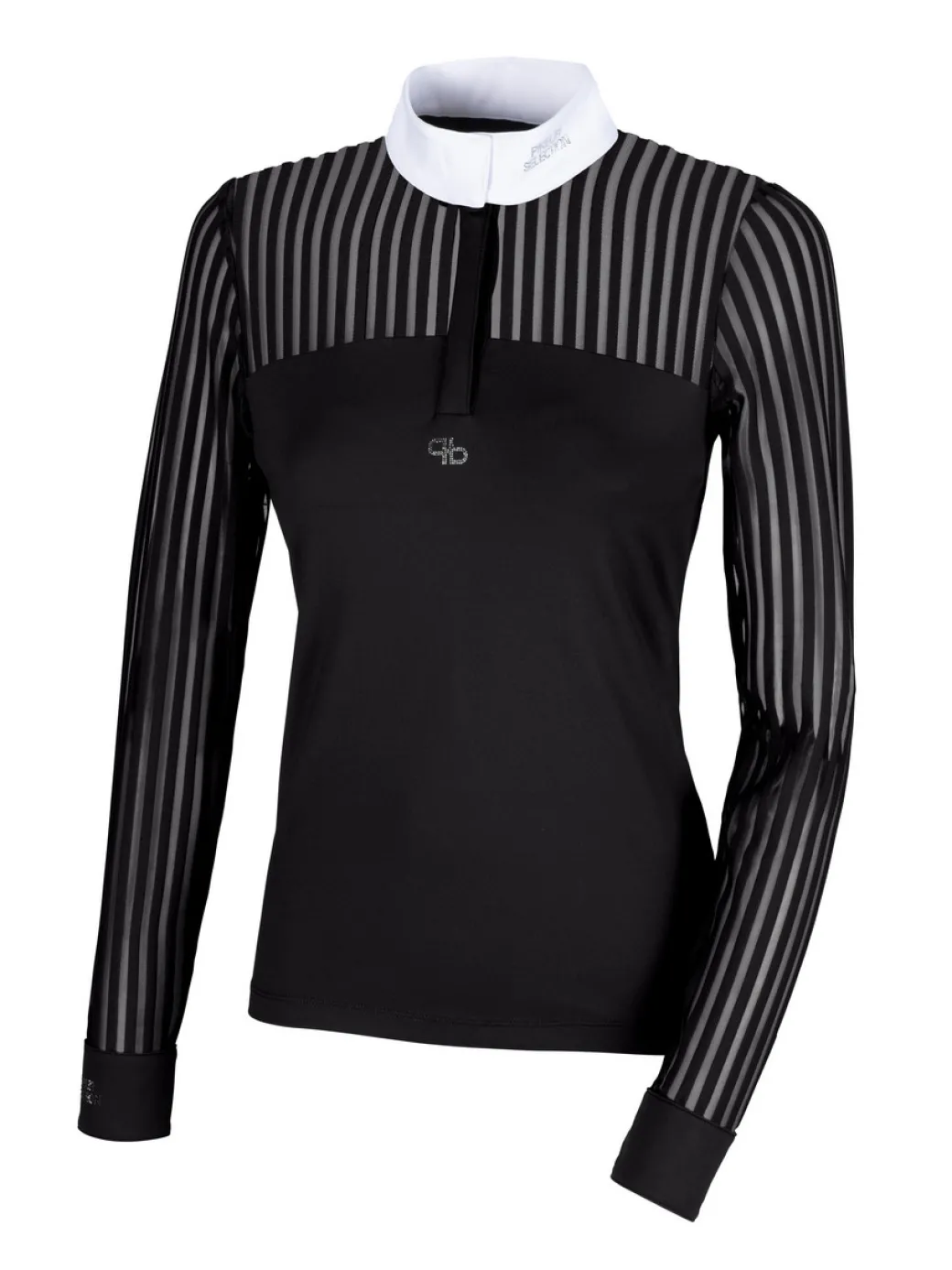 Pikeur Mesh Stripe Long Sleeve Show Shirt