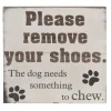 Please Remove Your Shoes Wall Sign