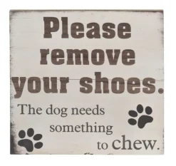 Please Remove Your Shoes Wall Sign