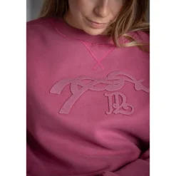 Pénélope Bianca Crew Sweatshirt | Raspberry
