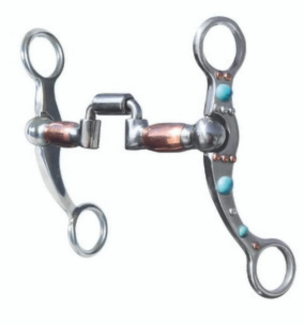 Professional's Choice Turquoise Dot Shank Hinged Port