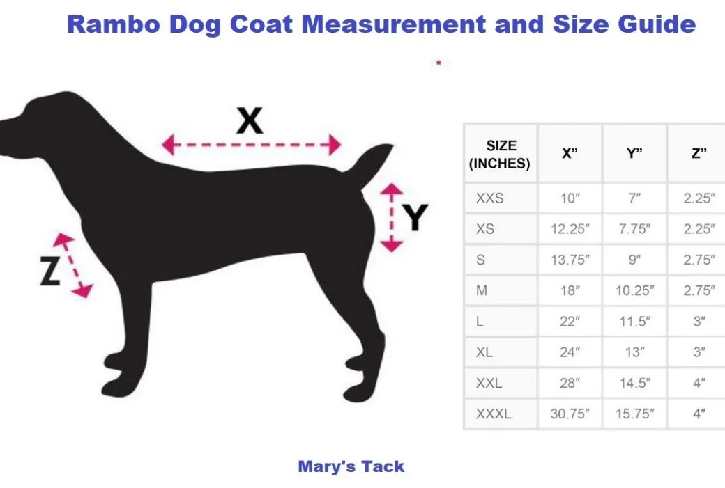 Rambo Deluxe Fleece Dog Coat