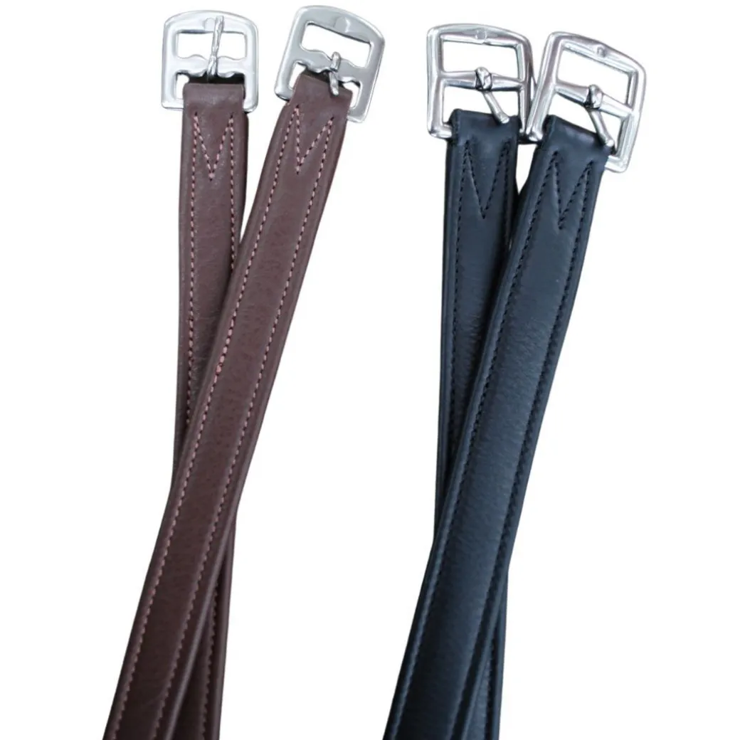 Red Barn Calf Lined Stirrup Leathers