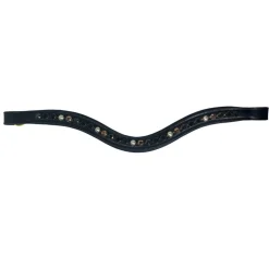 Red Barn Cobalt & Copper Curved Browband