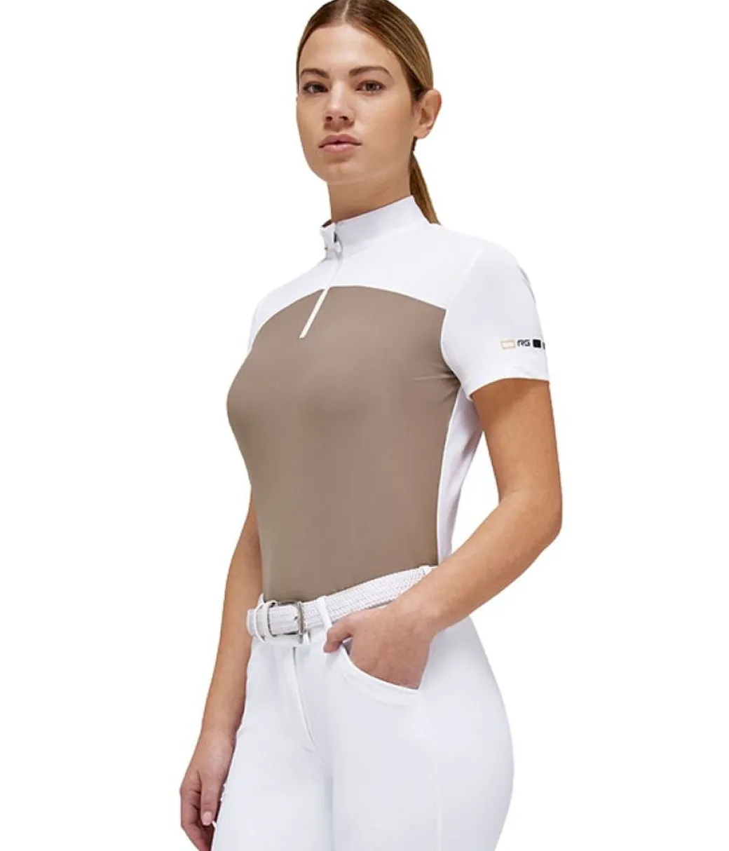 Rider's Gene Competition Zip SS Polo