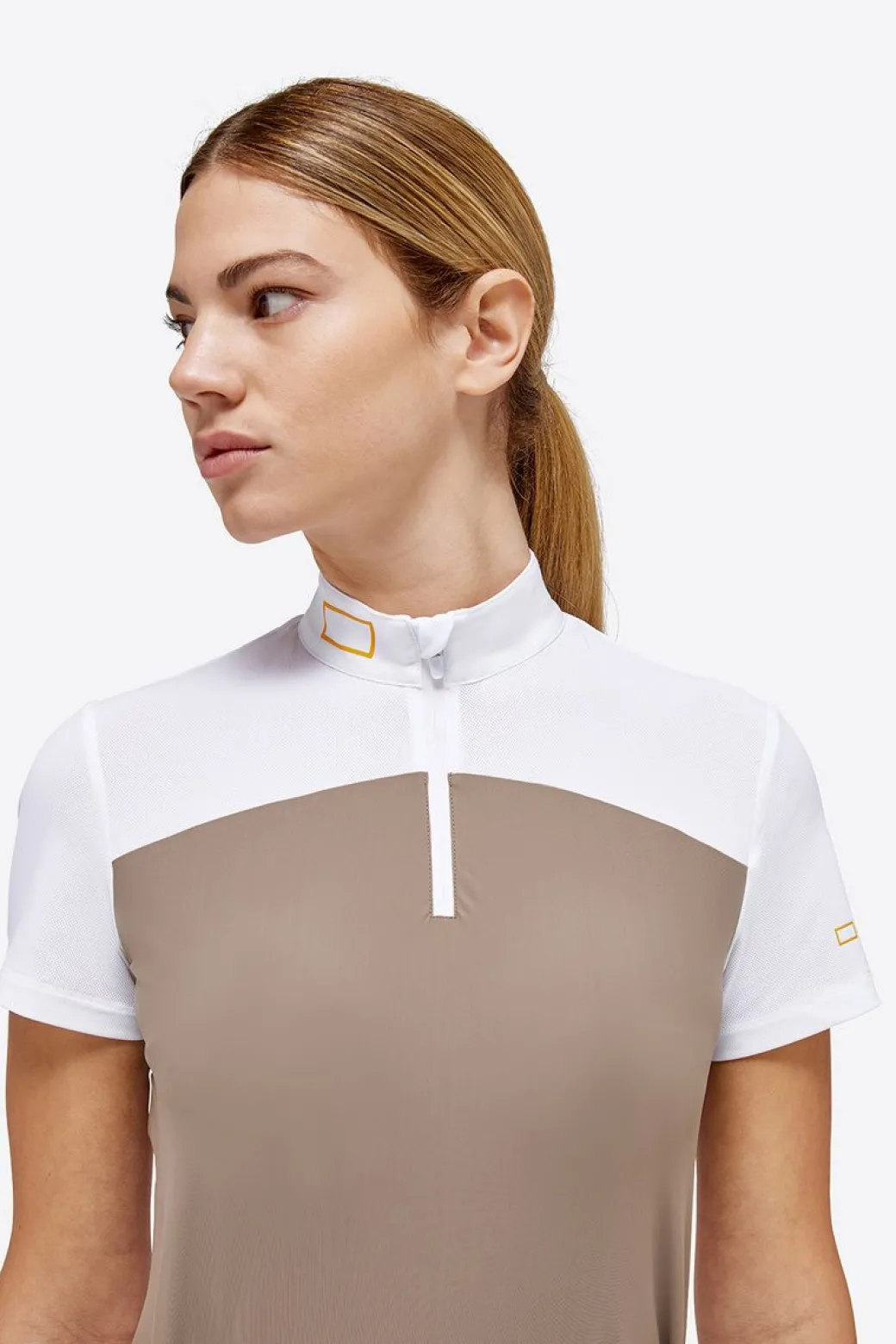Rider's Gene Competition Zip SS Polo
