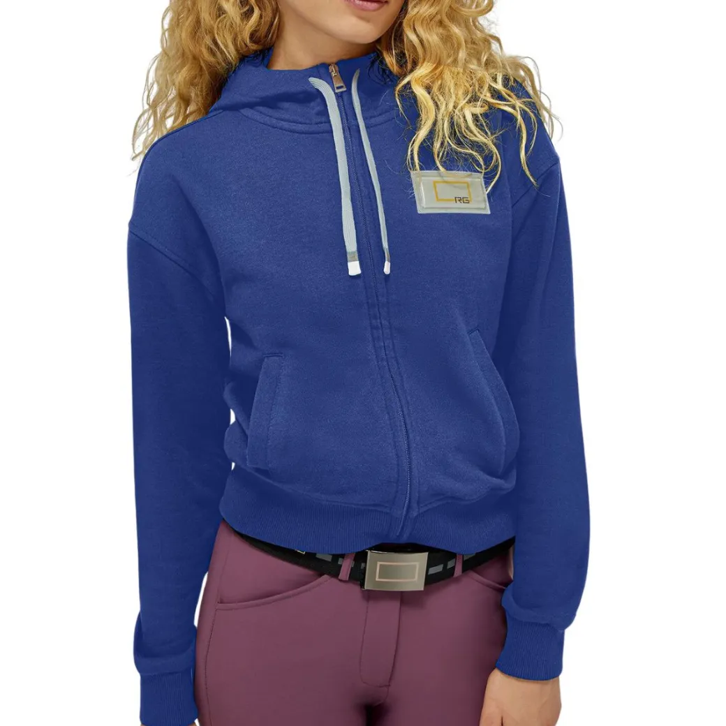 Rider's Gene Cropped Royal Blue Hoodie