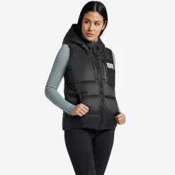 Rider's Gene Hooded Puffer Vest | Black