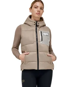 Rider's Gene Nylon Quilted Hooded Puffer Vest