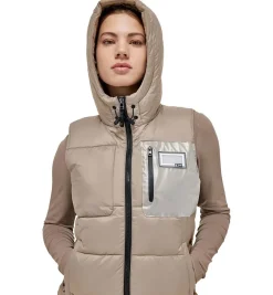 Rider's Gene Nylon Quilted Hooded Puffer Vest