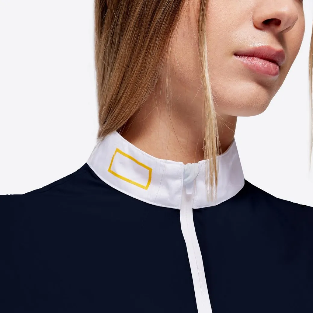 Rider's Gene Zip Competition LS Polo Navy