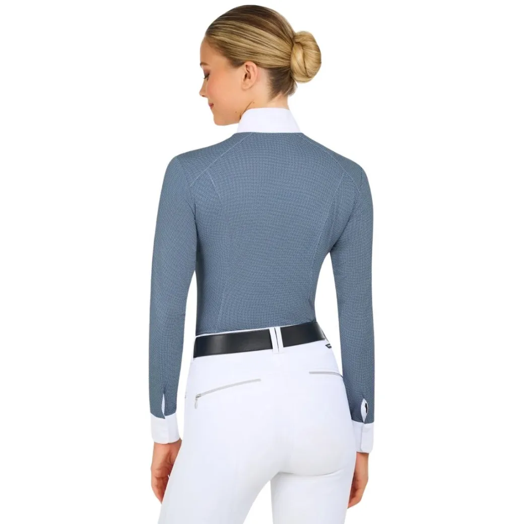 RJ Classics Liv Blue Petal Dots Show Shirt