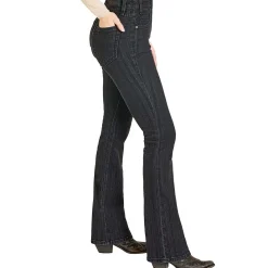 Rock & Roll Denim Black Jacquard HR Bootcut Jeans
