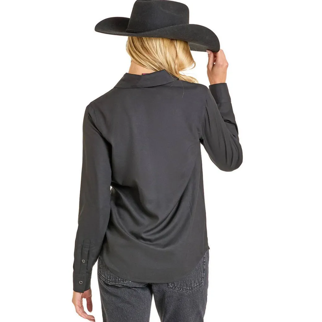 Rock & Roll Denim Boot Stitch Snap Shirt