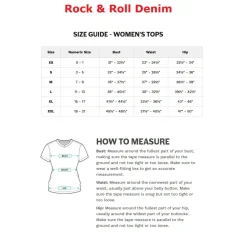 Rock & Roll Denim Floral Smocked Peplum Top