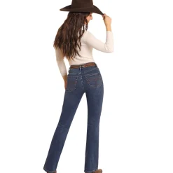 Rock & Roll Denim HR Side Seam Jeans