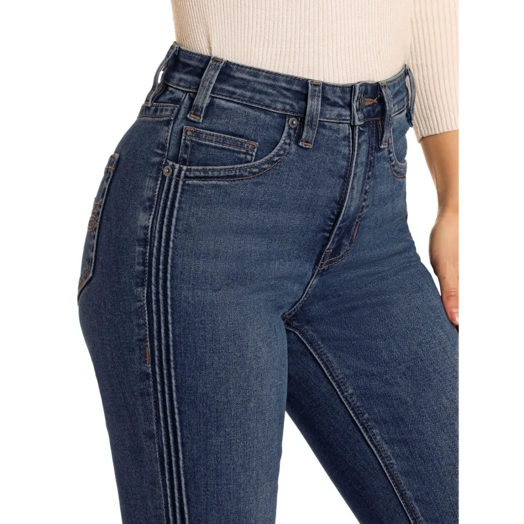 Rock & Roll Denim HR Side Seam Jeans