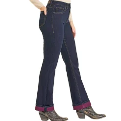 Rock & Roll Denim Pink Inside Bootcut Jeans