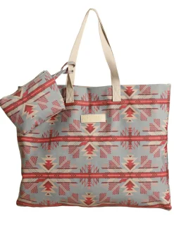 Rock & Roll Denim Printed Tote Bag
